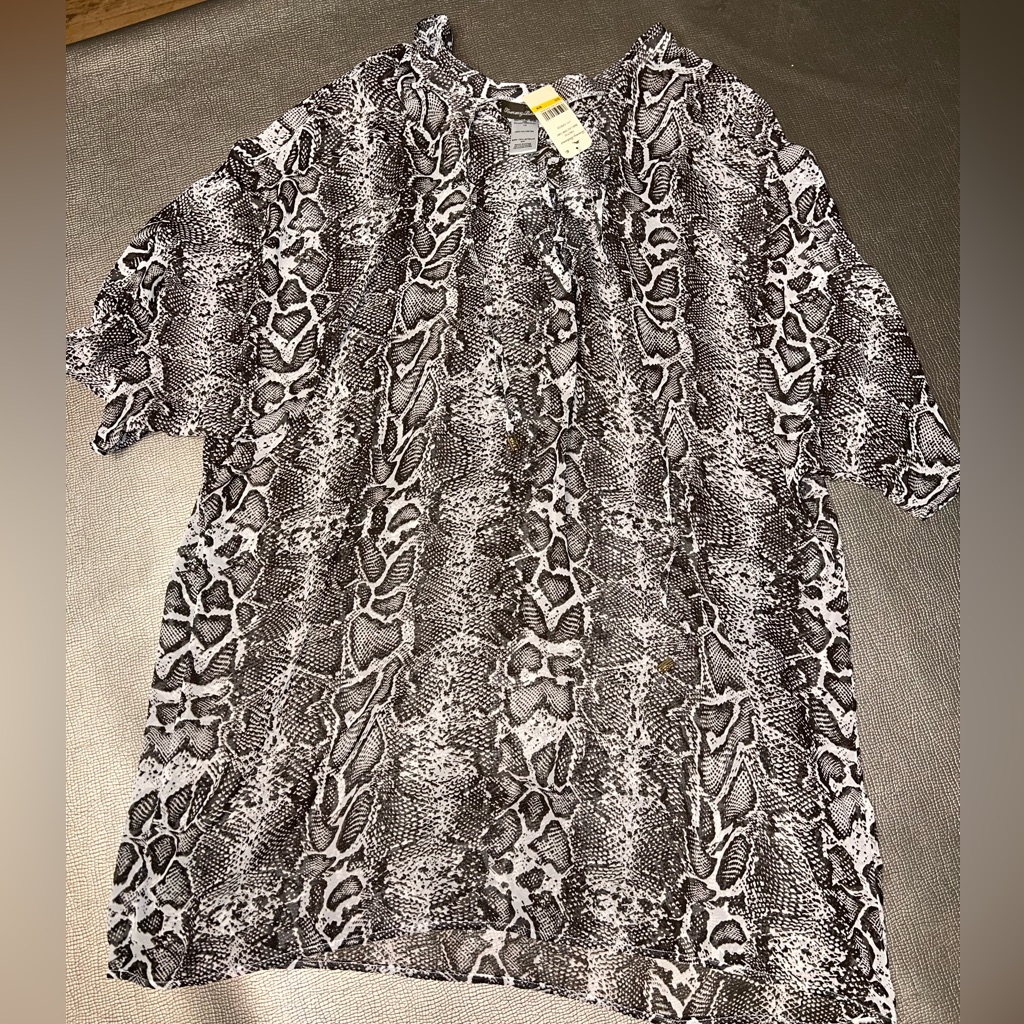 Tommy Bahama Snake Print Sheer Swim Cover Up Size Medium Nwt